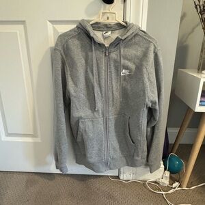 Nike Heather Gray Fleece Hoodie